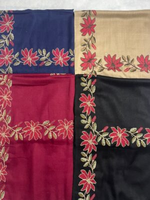Pashmina Cross Stitch embroidery