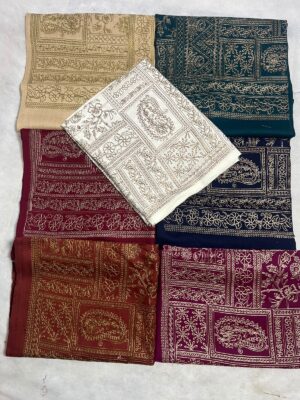 Geometric – Fine Box-Art Pashmina Shawl (2.6 Yards)