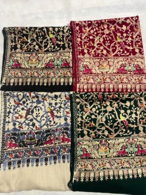 Toota Chirhya Shawl– Bird & Floral Tree of Life Shawl (2.6 Yards) 