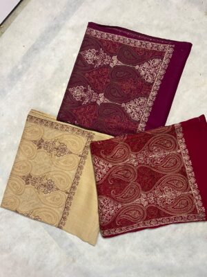 Royal Crown Paisley Pashmina – Fine Heritage Pashmina Shawl (2.6 Yards)